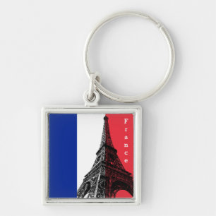 Porte-clés Drapeau français & Tour Eiffel - France /fans spor