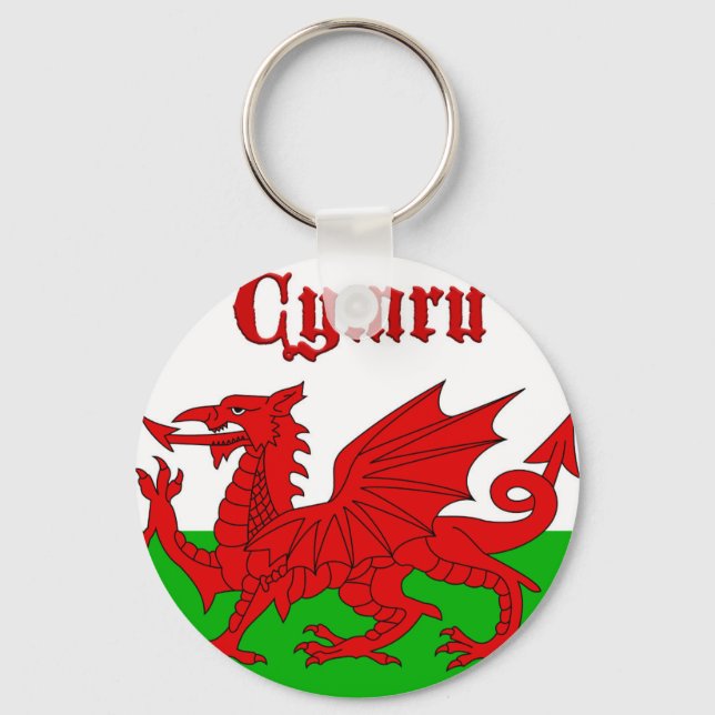 Porte-clés Drapeau gallois Cymru (Recto)