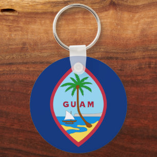 Porte-clés Drapeau guamanien & Fêtes de Guam, patriotes / spo