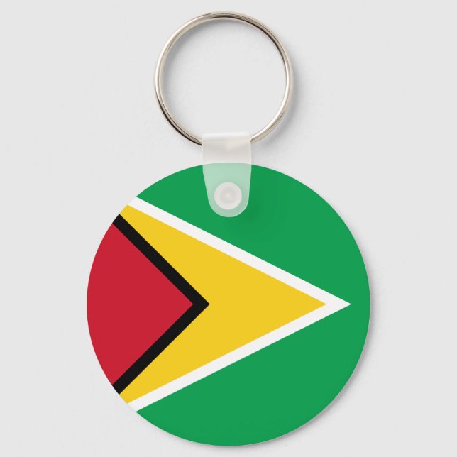 Porte-clés Drapeau Guyana (Recto)