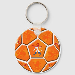 Porte-clés Drapeau hollandais de Pays-Bas Balles de football