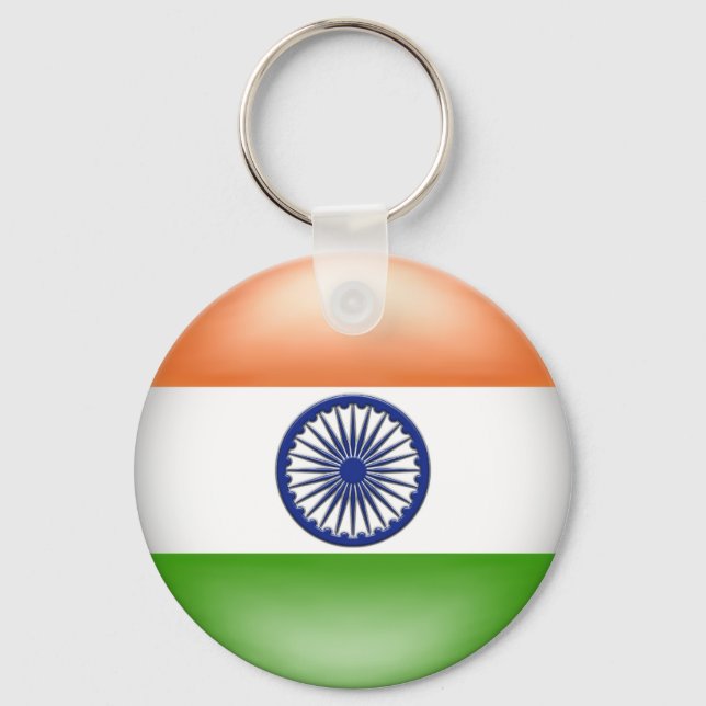 Porte-clés Drapeau indien (Recto)