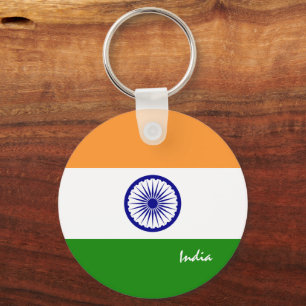 Porte-clés Drapeau indien & vacances en Inde, patriotes / spo