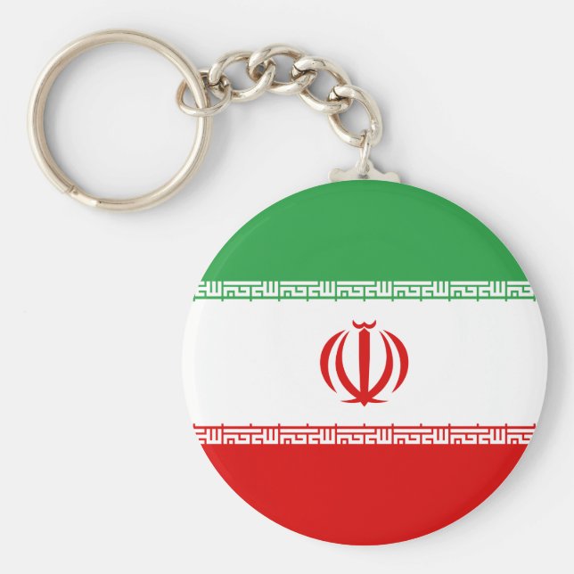 Porte-clés Drapeau Iran (Iran) (Devant)