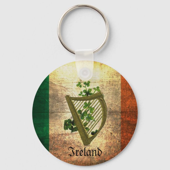 Porte-clés Drapeau irlandais en détresse (Recto)