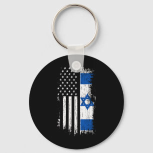 Porte-clés Drapeau Israélo-Américain - Chemise Fierté Israël