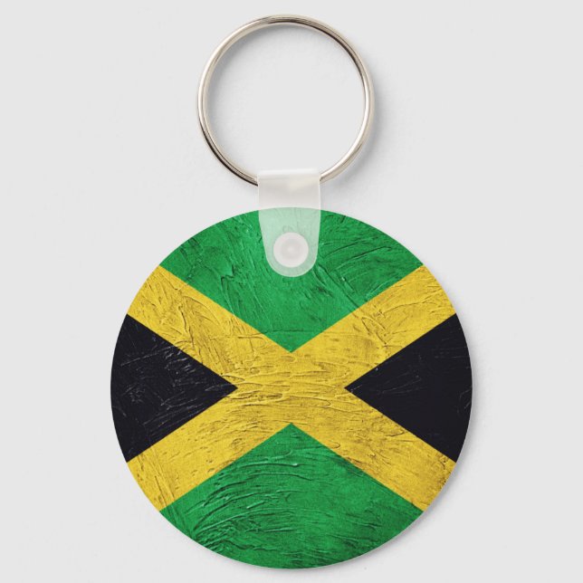 Porte-clés Drapeau jamaïcain (Recto)