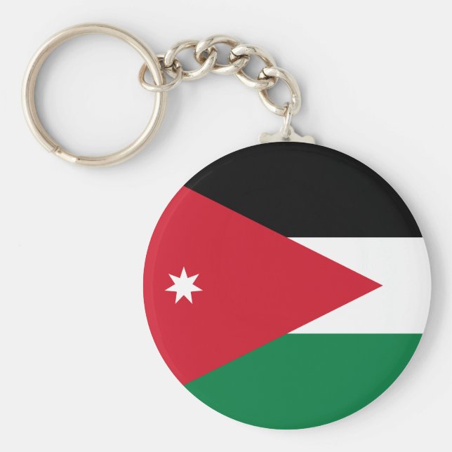 Porte-clés Drapeau Jordanie (Devant)