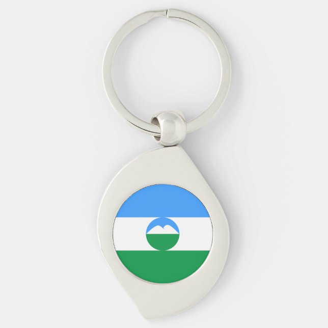 Porte-clés Drapeau Kabardino Balkaria (Devant)
