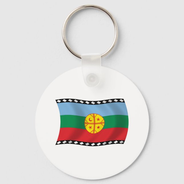 Porte-clés Drapeau Mapuches (Recto)