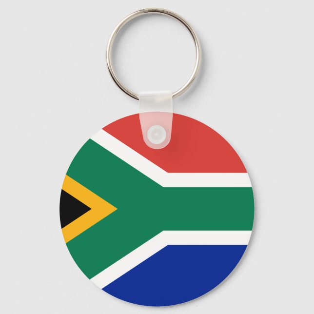 Porte-clés Drapeau mondial d'Afrique du Sud (Recto)