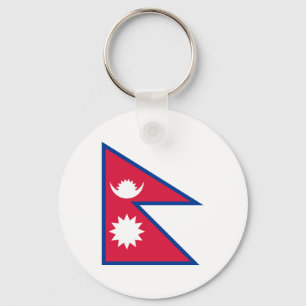 Porte-clés Drapeau national du monde du Népal