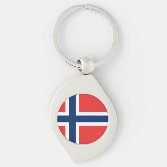 Porte-clés Drapeau norvégien Porte - clé (Devant)