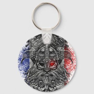 Porte-clés Drapeau Odin ravens épées Viking Mythologie