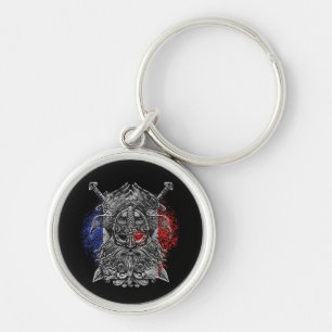 Porte-clés Drapeau Odin ravens épées Viking Mythologie