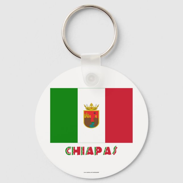 Porte-clés Drapeau officieux du Chiapas (Recto)