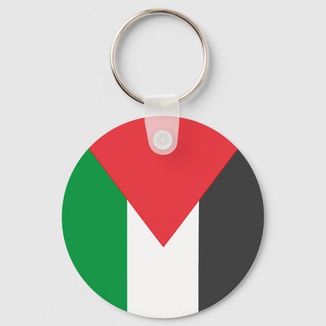 Porte-clés Drapeau palestinien Libérez la Palestine customisé (Recto)