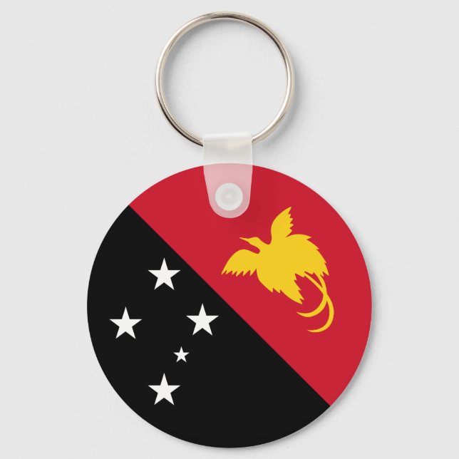 Porte-clés Drapeau Papouasie-Nouvelle-Guinée (Recto)