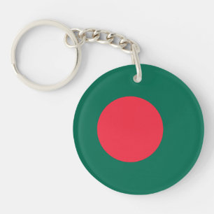 Porte-clés drapeau patriotique bangladais