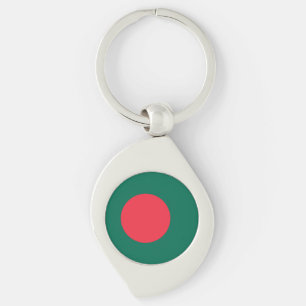 Porte-clés drapeau patriotique bangladais