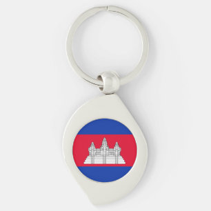 Porte-clés Drapeau patriotique cambodgien