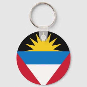 Porte-clés Drapeau patriotique d'Antigua-et-Barbuda