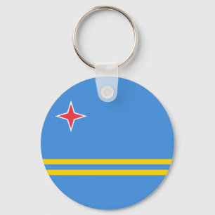 Porte-clés Drapeau patriotique d'Aruba