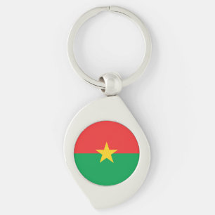 Porte-clés Drapeau patriotique du Burkina Faso