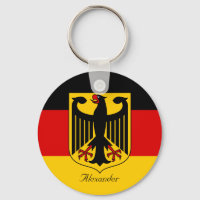 Drapeau personnalisé de l'Allemagne avec armoiries