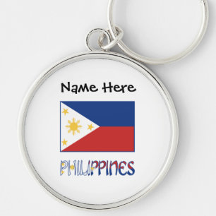 Porte-clés Drapeau philippin philippin personnalisé