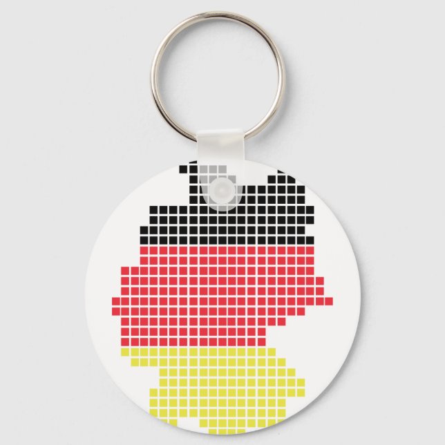 Porte-clés drapeau pixel allemand (Recto)