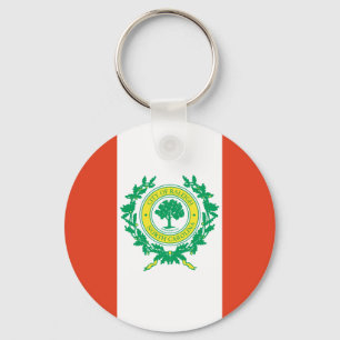 Porte-clés Drapeau Raleigh, Caroline du Nord