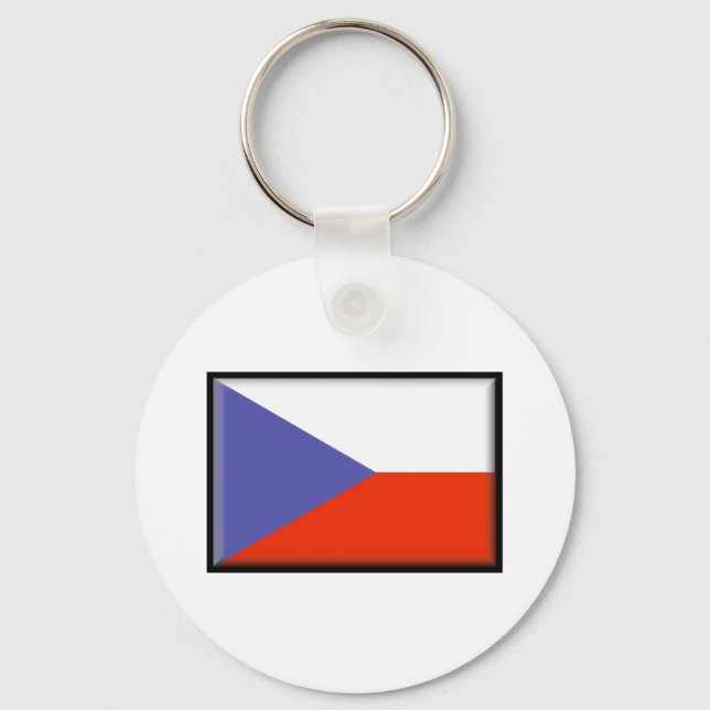 Porte-clés Drapeau République tchèque (Recto)
