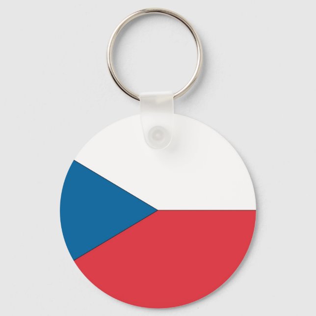Porte-clés Drapeau République tchèque (Recto)