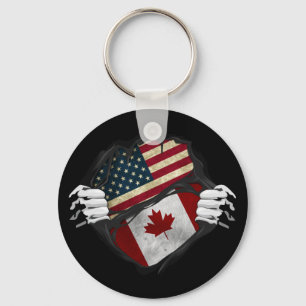 Porte-clés Drapeau révélateur à deux mains Customisé