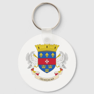 Porte-clés Drapeau Saint-Barthélemy