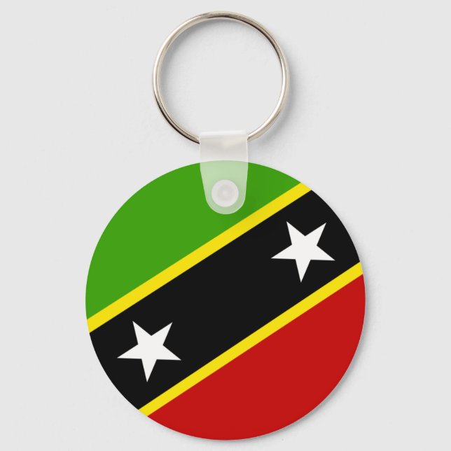 Porte-clés Drapeau Saint-Kitts-Et-Nevis (Recto)