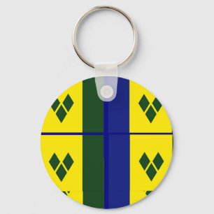 Porte-clés Drapeau Saint-vincent