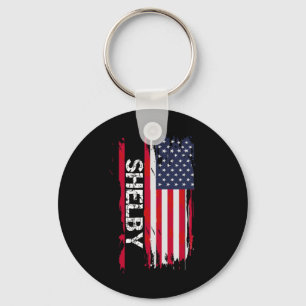 Porte-clés Drapeau Shelby Amérique