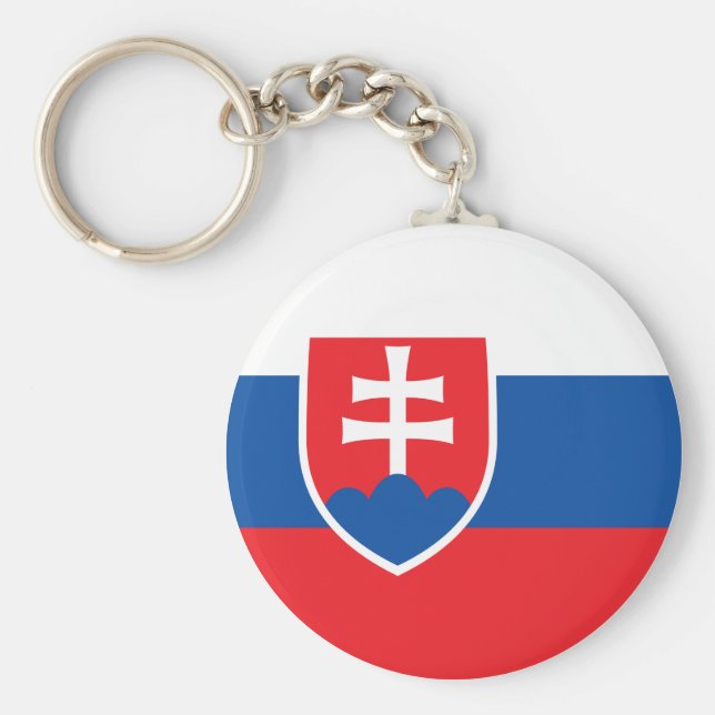 Porte-clés Drapeau Slovaquie (Devant)