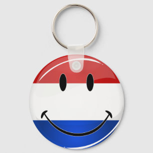 Porte-clés Drapeau souriant Holland Pays-Bas