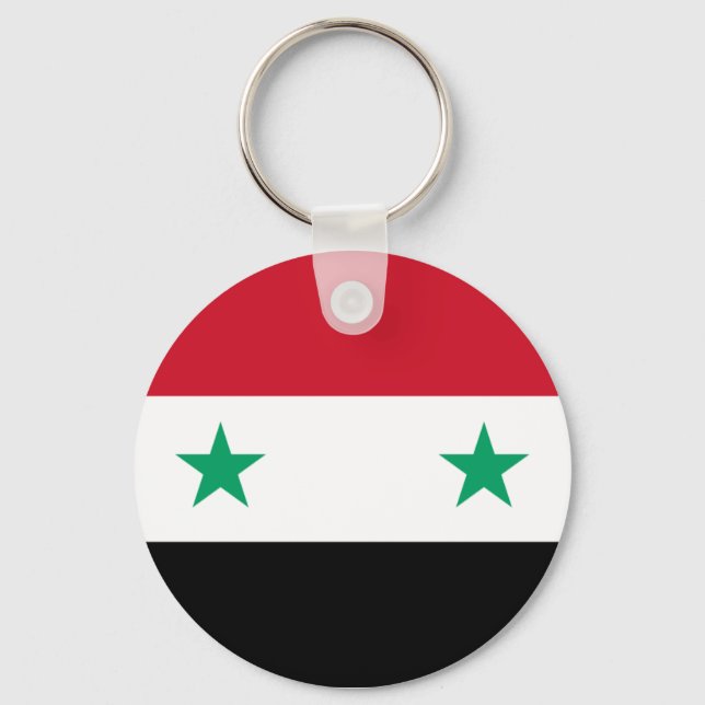 Porte-clés Drapeau syrien (Recto)