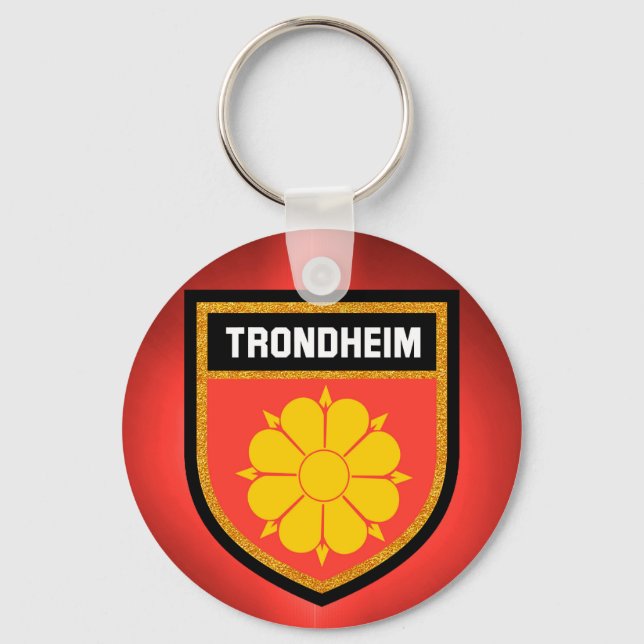 Porte-clés Drapeau Trondheim (Recto)