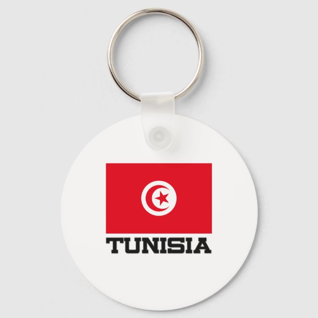 Porte-clés Drapeau tunisien (Recto)
