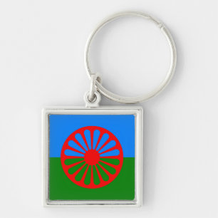 Porte-clés Drapeau tzigane romani officiel