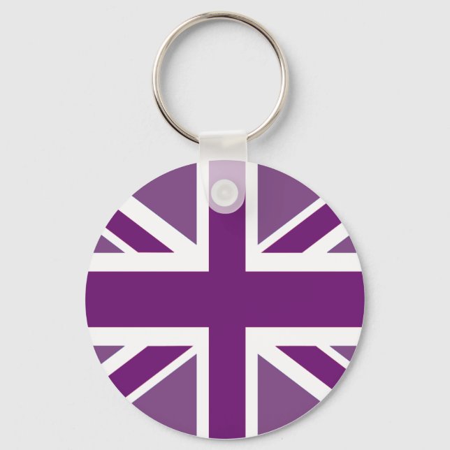 Porte-clés Drapeau Union Jack britannique patriotique (Recto)