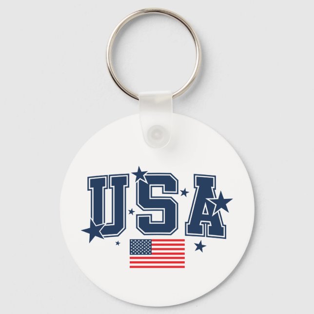 Porte-clés Drapeau USA (Recto)