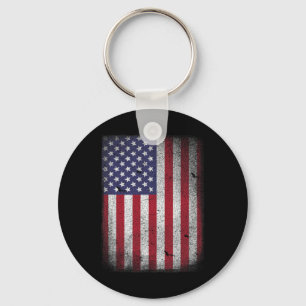 Porte-clés Drapeau Usa 4 juillet Américain Rouge Blanc Bleu É