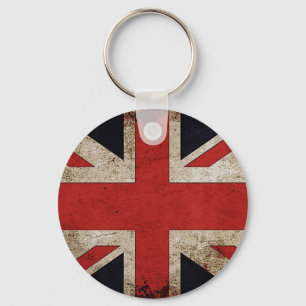 Porte-clés Drapeau vintage Grunge UK