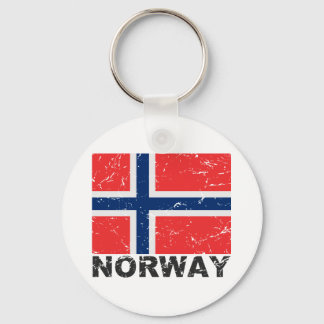 Porte-clés Drapeau Vintage norvégien